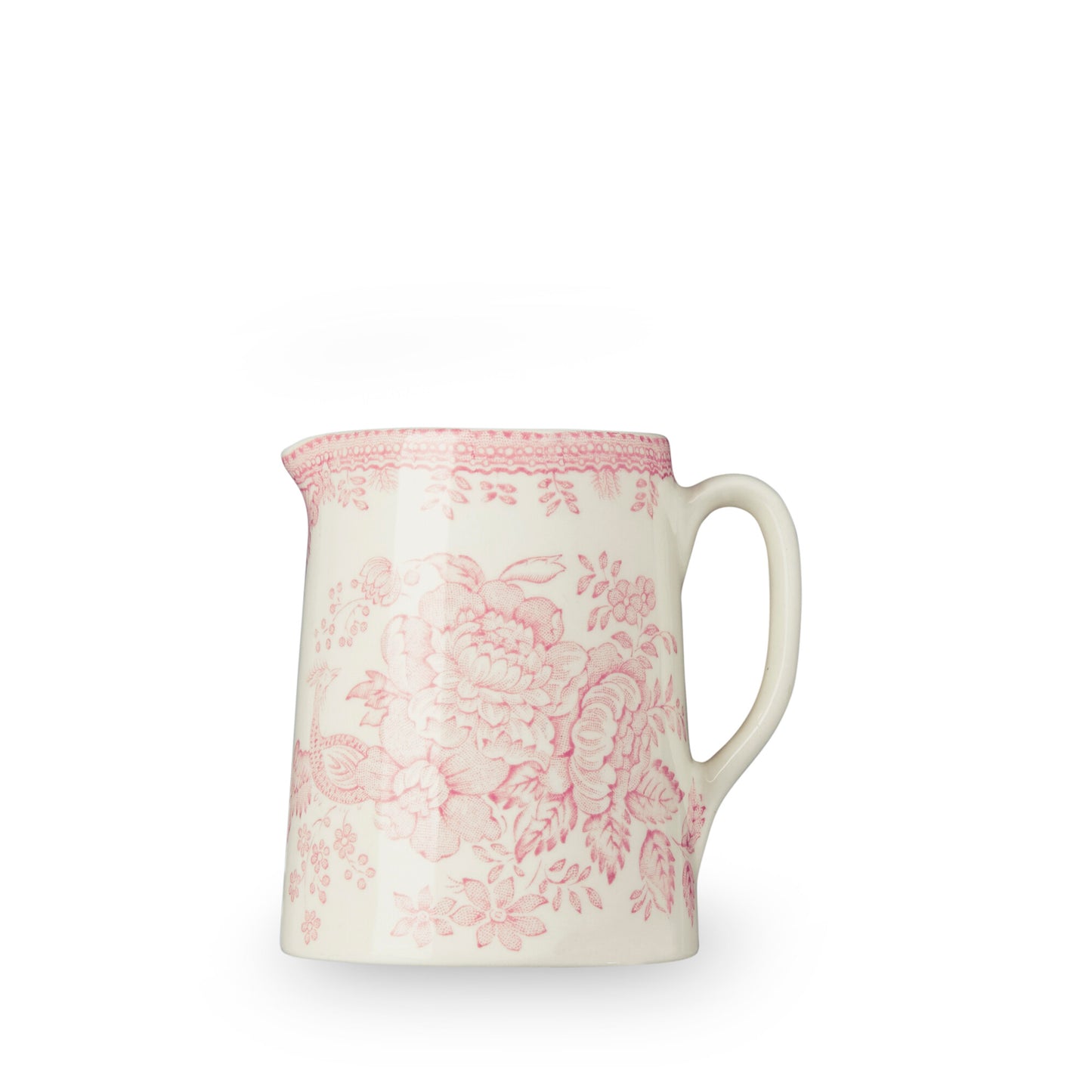 Pink Asiatic Pheasants Mini Tankard Jug 160ml/0.25pt Seconds