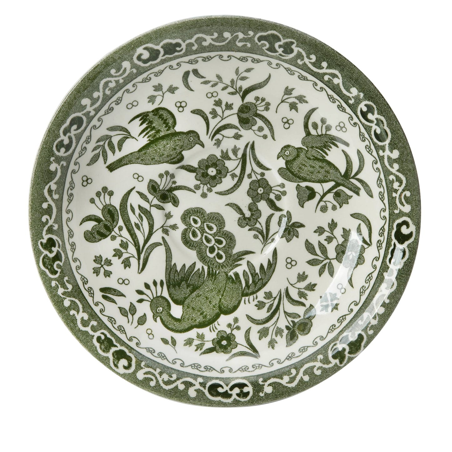Green Regal Peacock Tea Saucer Seconds