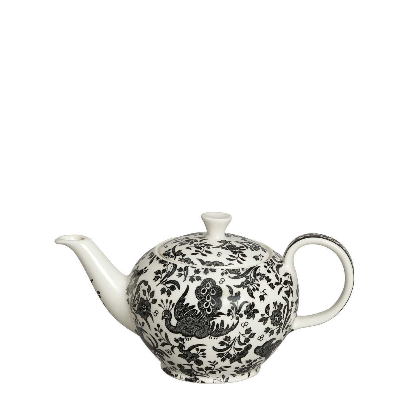 Black Regal Peacock Small Teapot, 400ml
