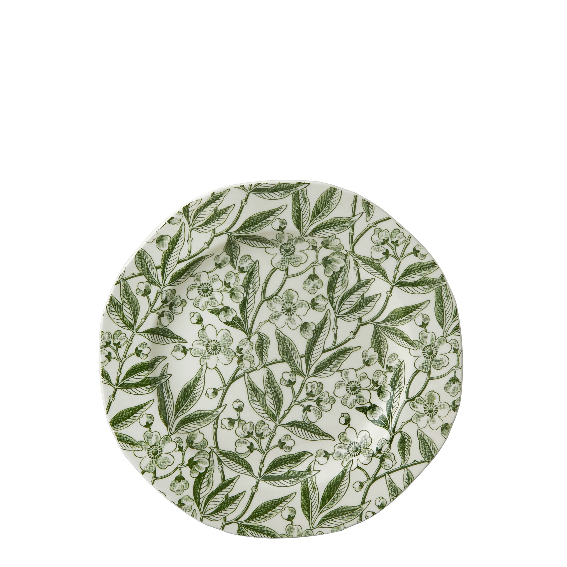 Green Prunus Plate 19cm Seconds