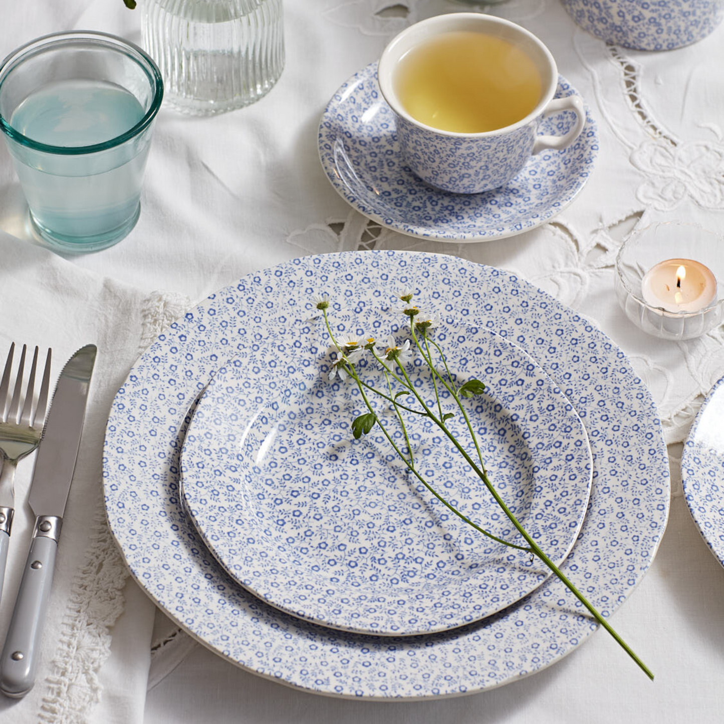 Pale Blue Felicity Plate 19cm/7.5"