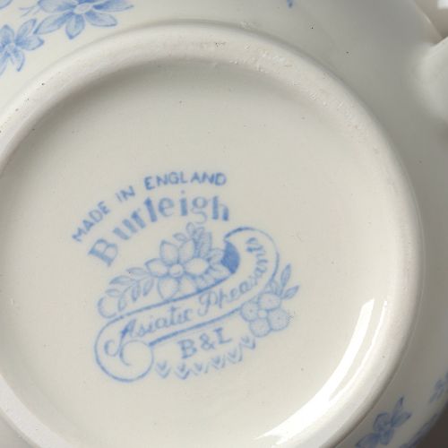 Blue Asiatic Pheasants Breakfast Saucer Seconds