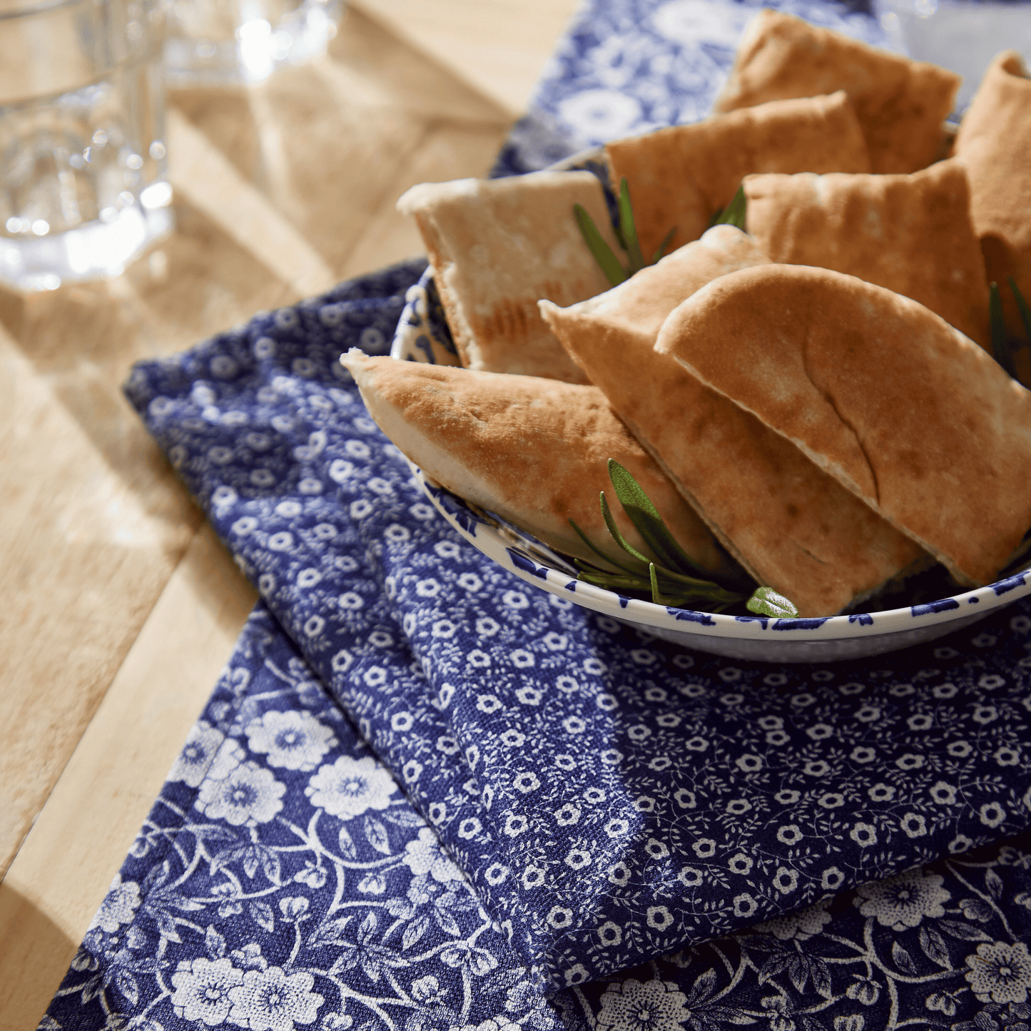 Burleigh x Bedeck of Belfast Blue Calico Napkins, Set of 4