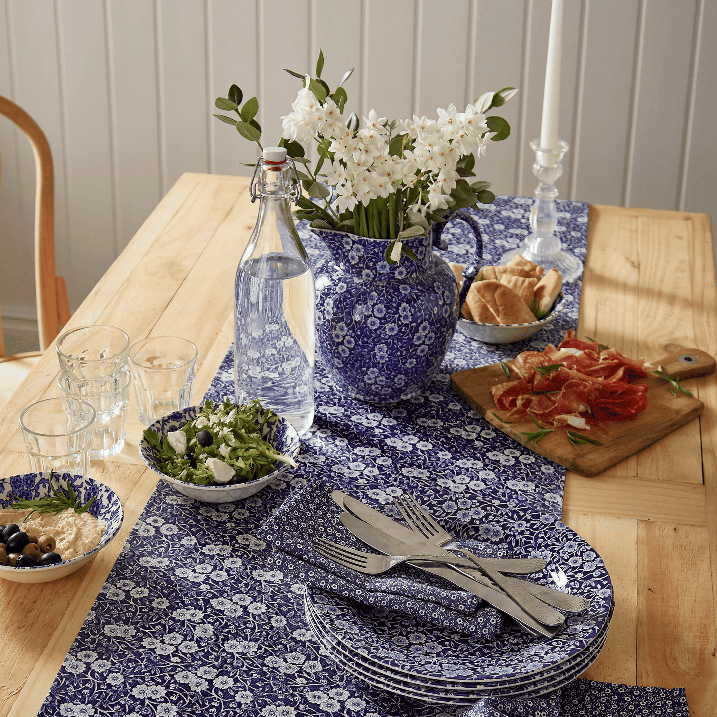 Burleigh x Bedeck of Belfast Blue Calico Napkins, Set of 4