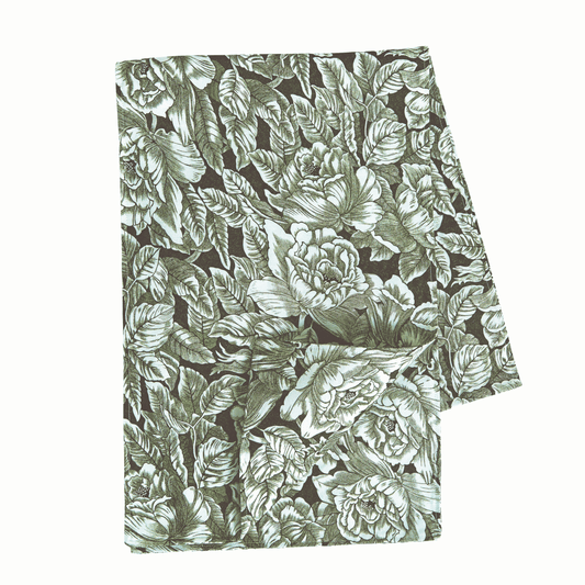 Burleigh x Bedeck of Belfast Green Hibiscus Table Runner