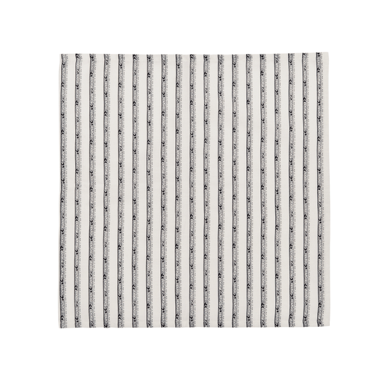 Burleigh x Bedeck of Belfast Charcoal and White Regal Peacock Napkins, Set of 4