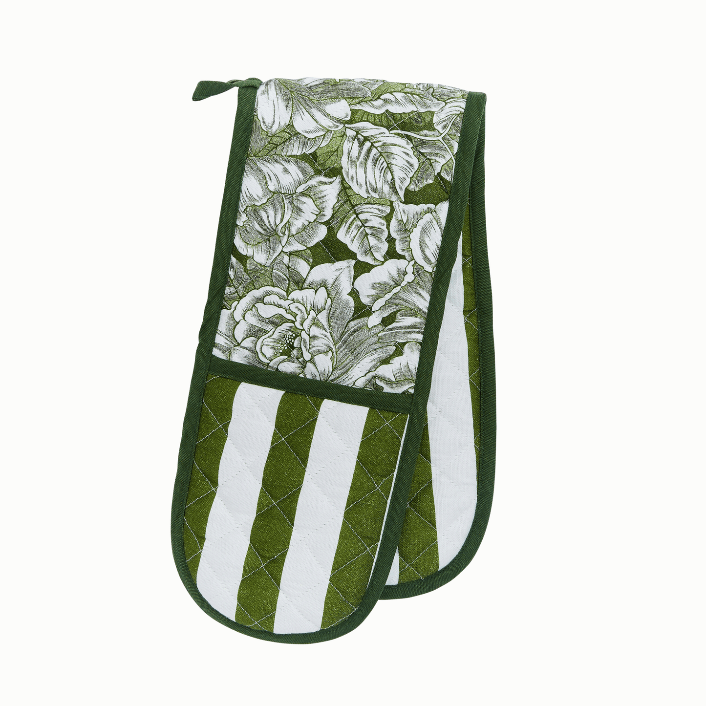 Burleigh x Bedeck of Belfast Green Hibiscus Double Oven Glove