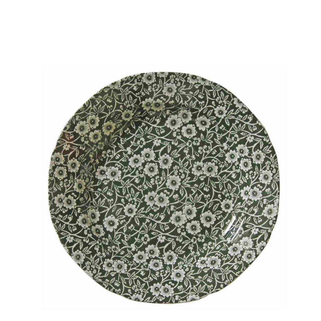 Dark Green Calico Plate 21.5cm / 8.5"