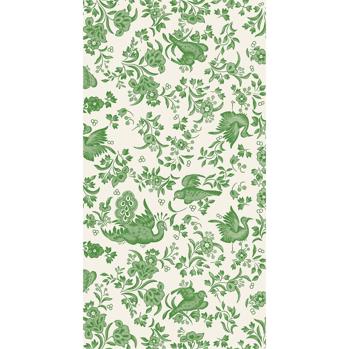 Burleigh x Hester & Cook Green Regal Peacock Guest Napkins, Pack of 16