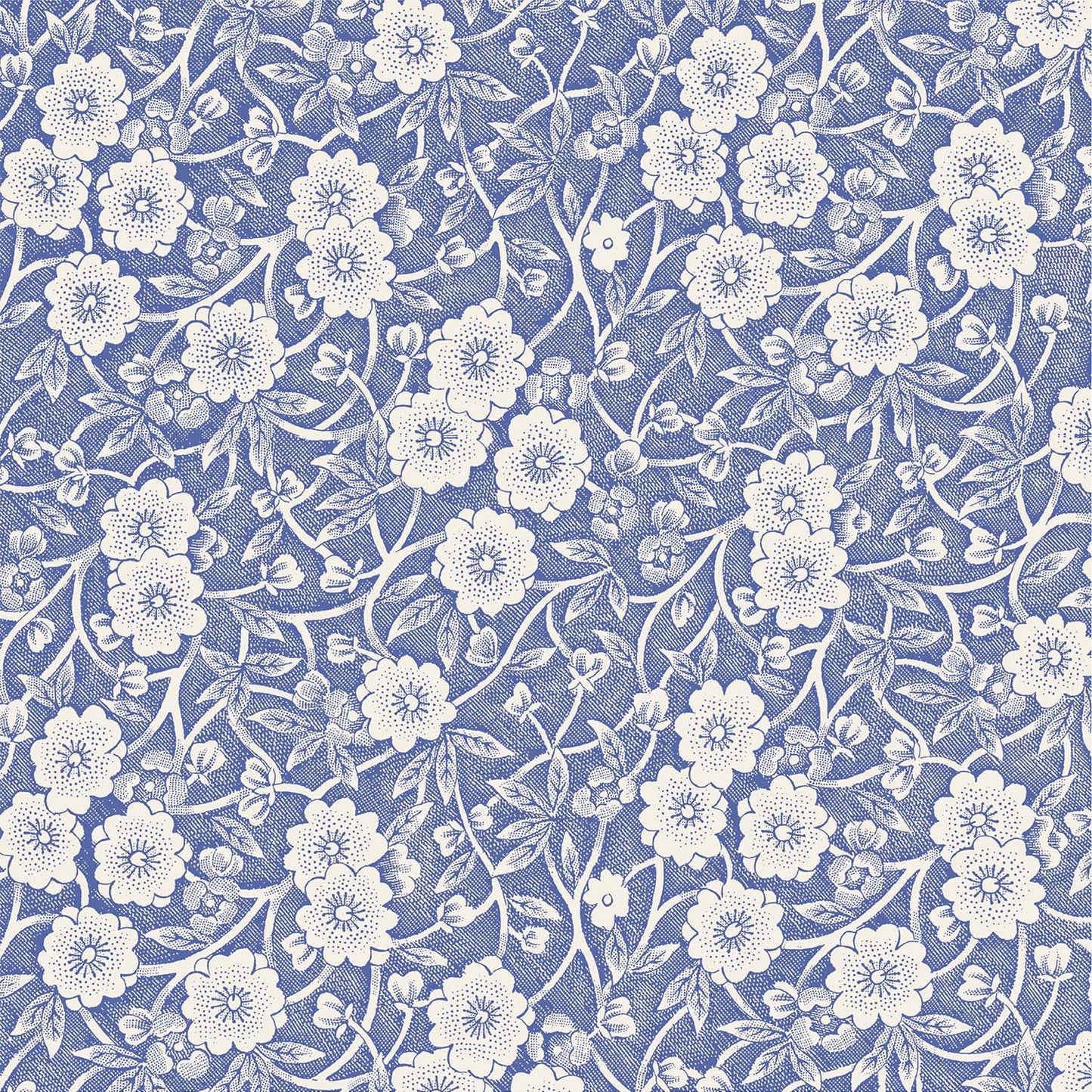 Burleigh x Hester & Cook Blue Calico Cocktail Napkins, Pack of 20
