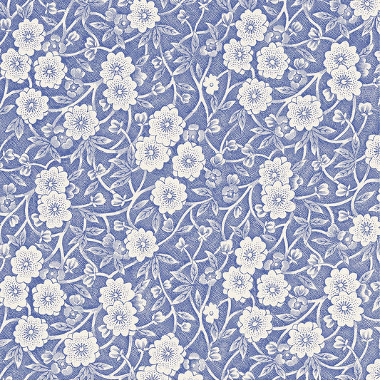 Burleigh x Hester & Cook Blue Calico Cocktail Napkins, Pack of 20