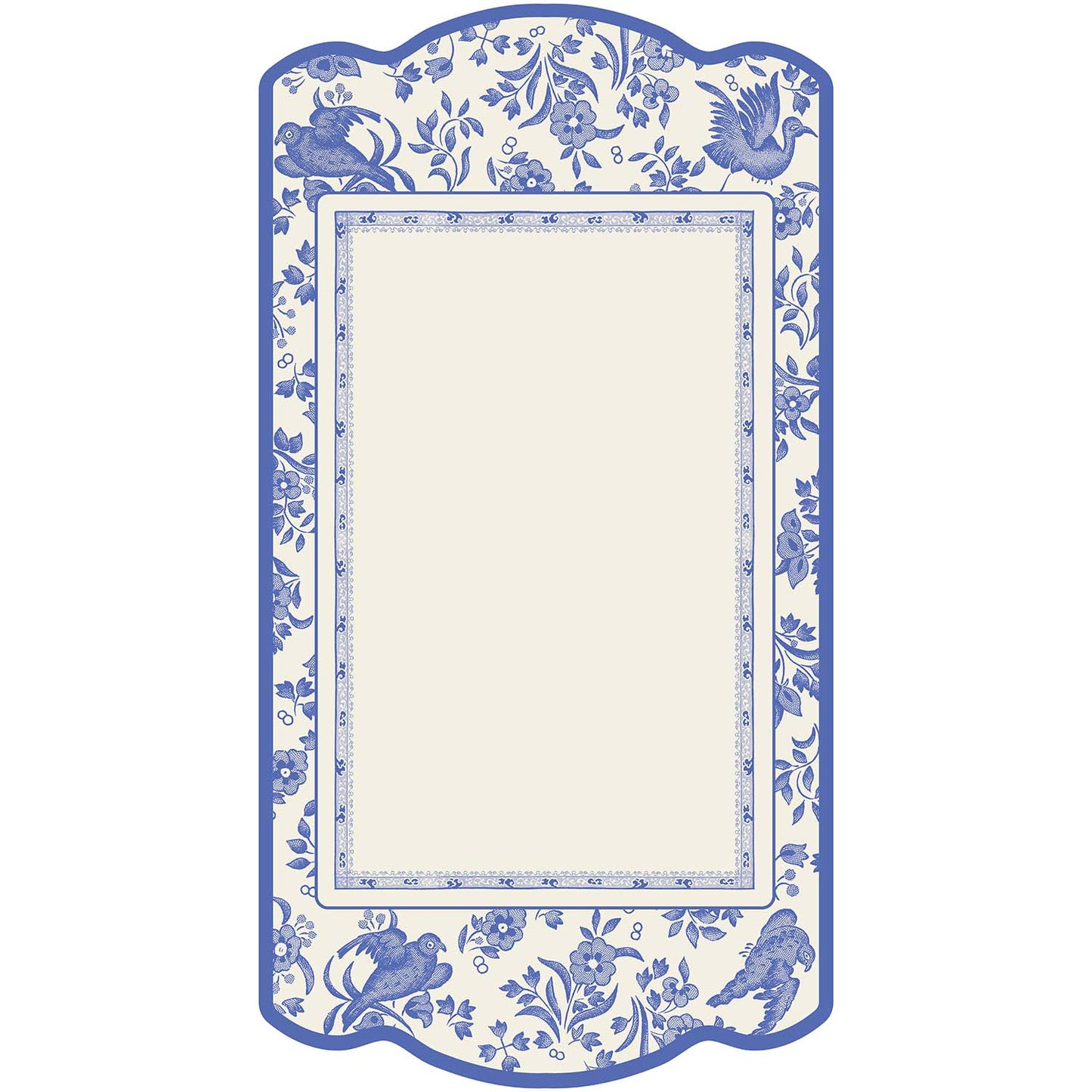 Burleigh x Hester & Cook Blue Regal Peacock Table Cards