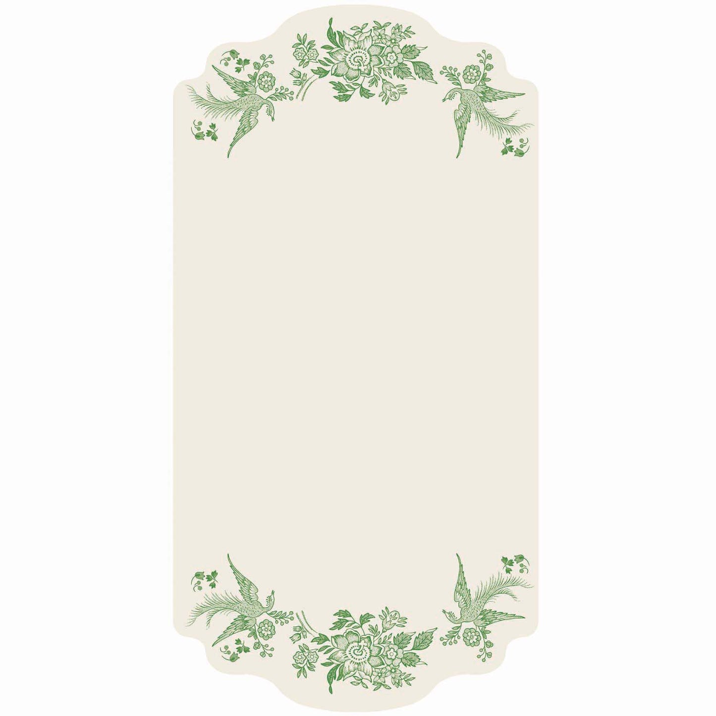 Burleigh x Hester & Cook Green Asiatic Pheasants Table Cards, Pack of 12