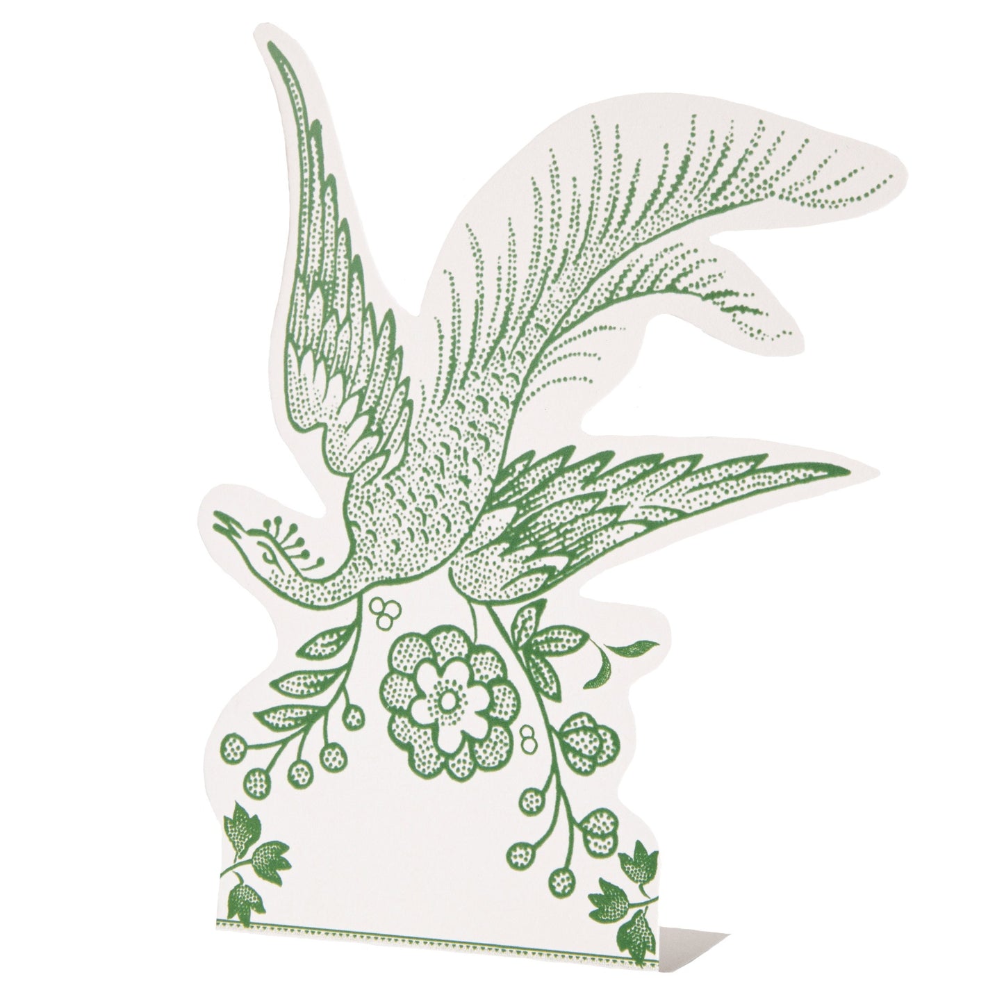 Burleigh x Hester & Cook Green Asiatic Pheasants Place Cards, Pack of 12