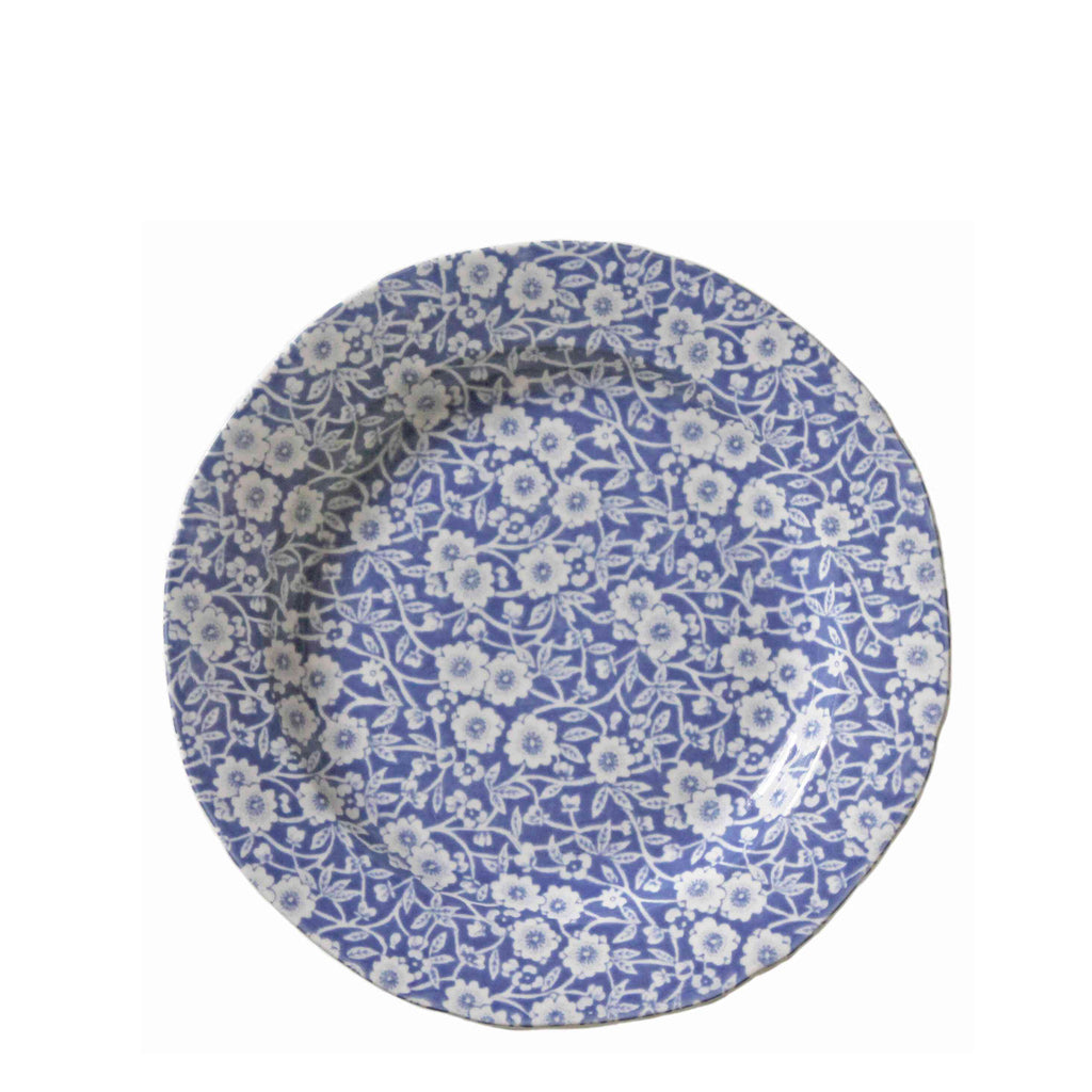Pale Blue Calico Plate 21.5cm/8.5"