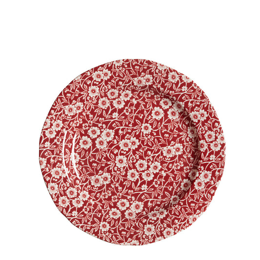 Red Calico Plate 21.5cm/8.5"
