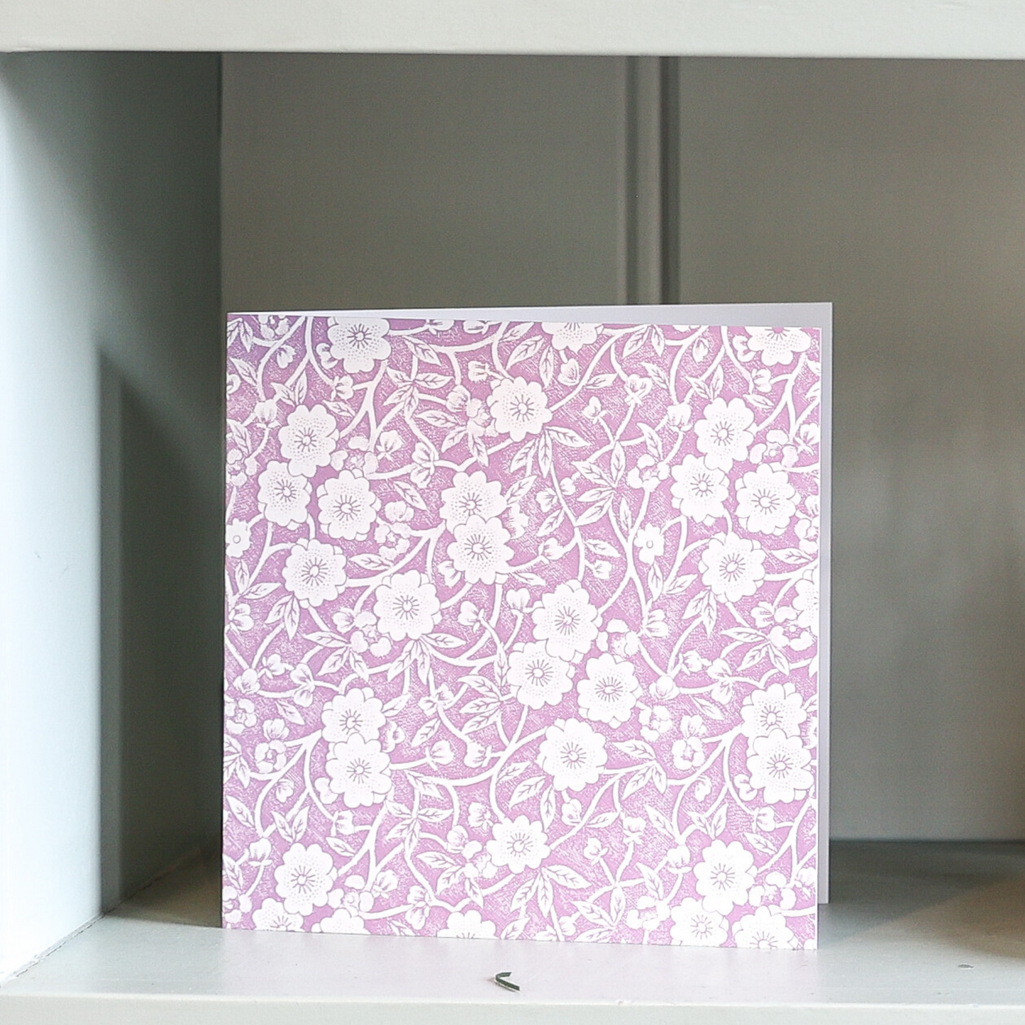 Burleigh Blossom Calico Greeting Card