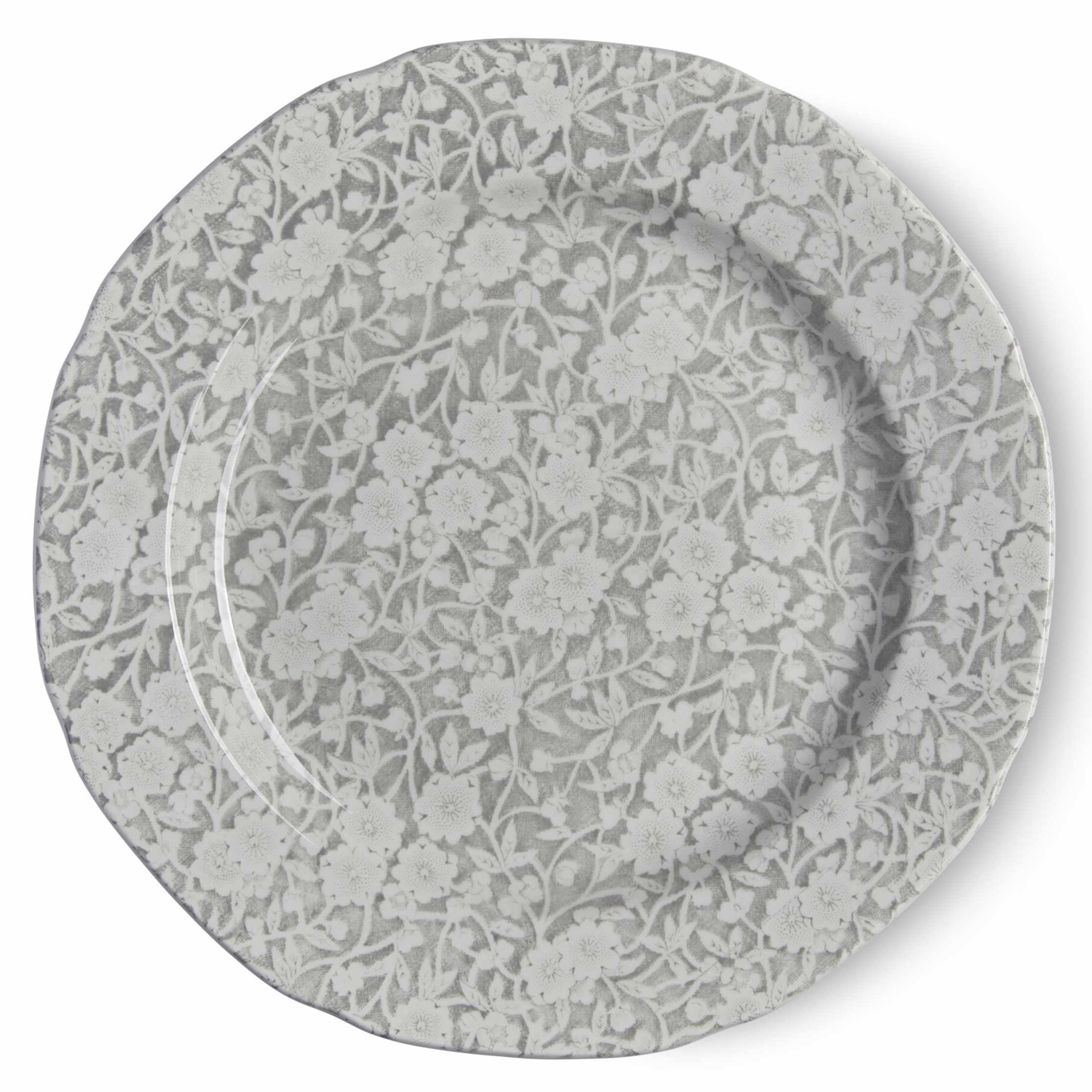 Dove Grey Calico Plate 21.5cm/8.5