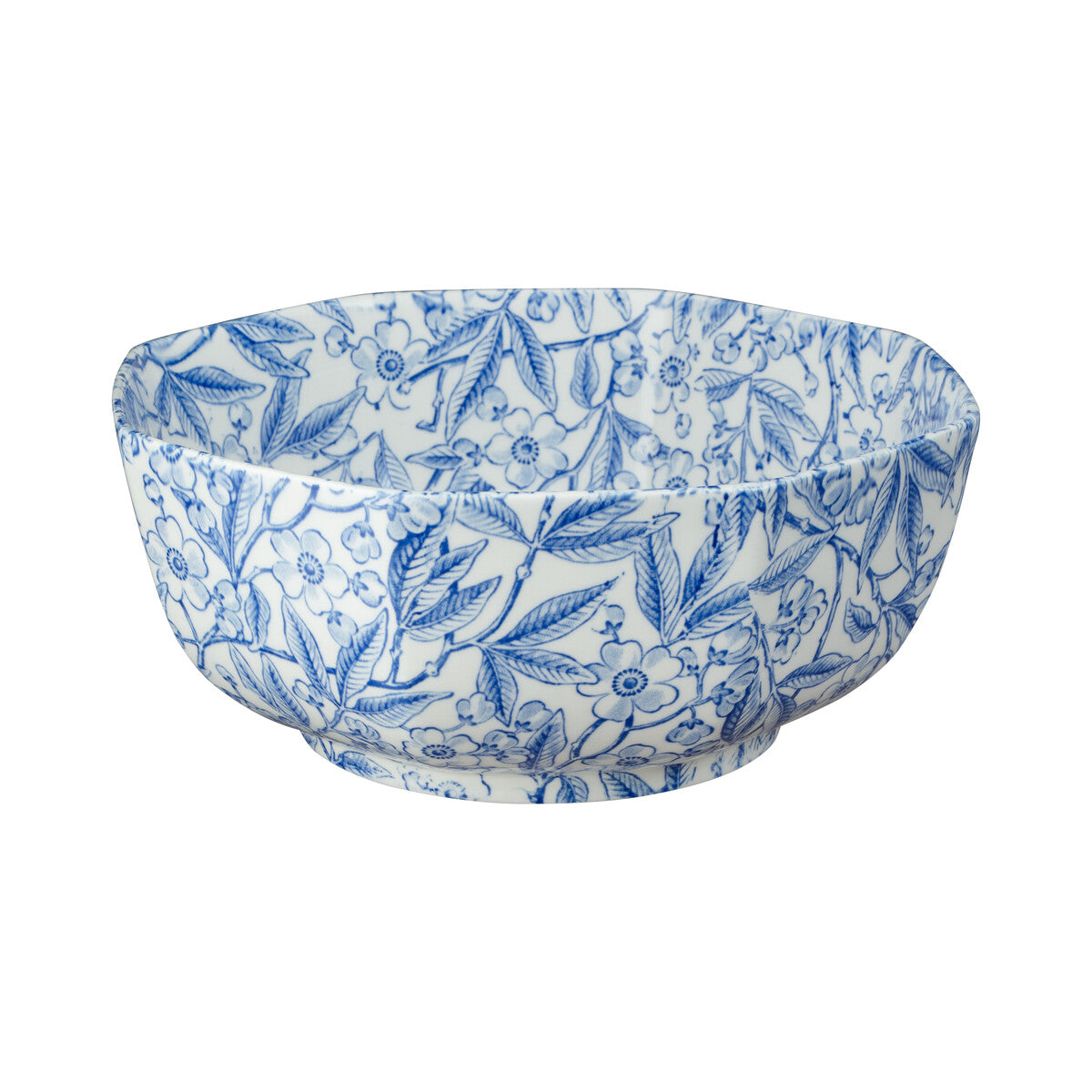 Blue Prunus Octagonal Bowl 20.5cm/8" Seconds