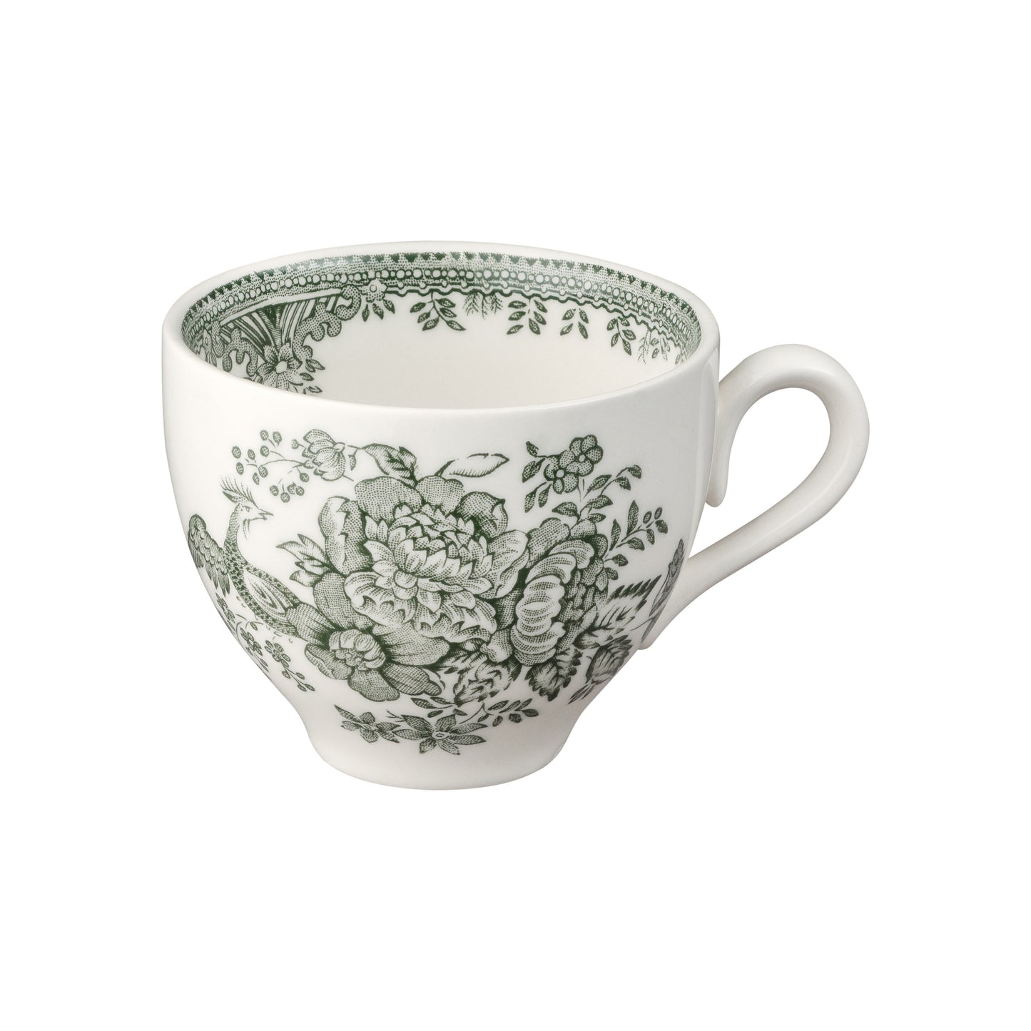Green Asiatic Pheasants Teacup 187ml Seconds