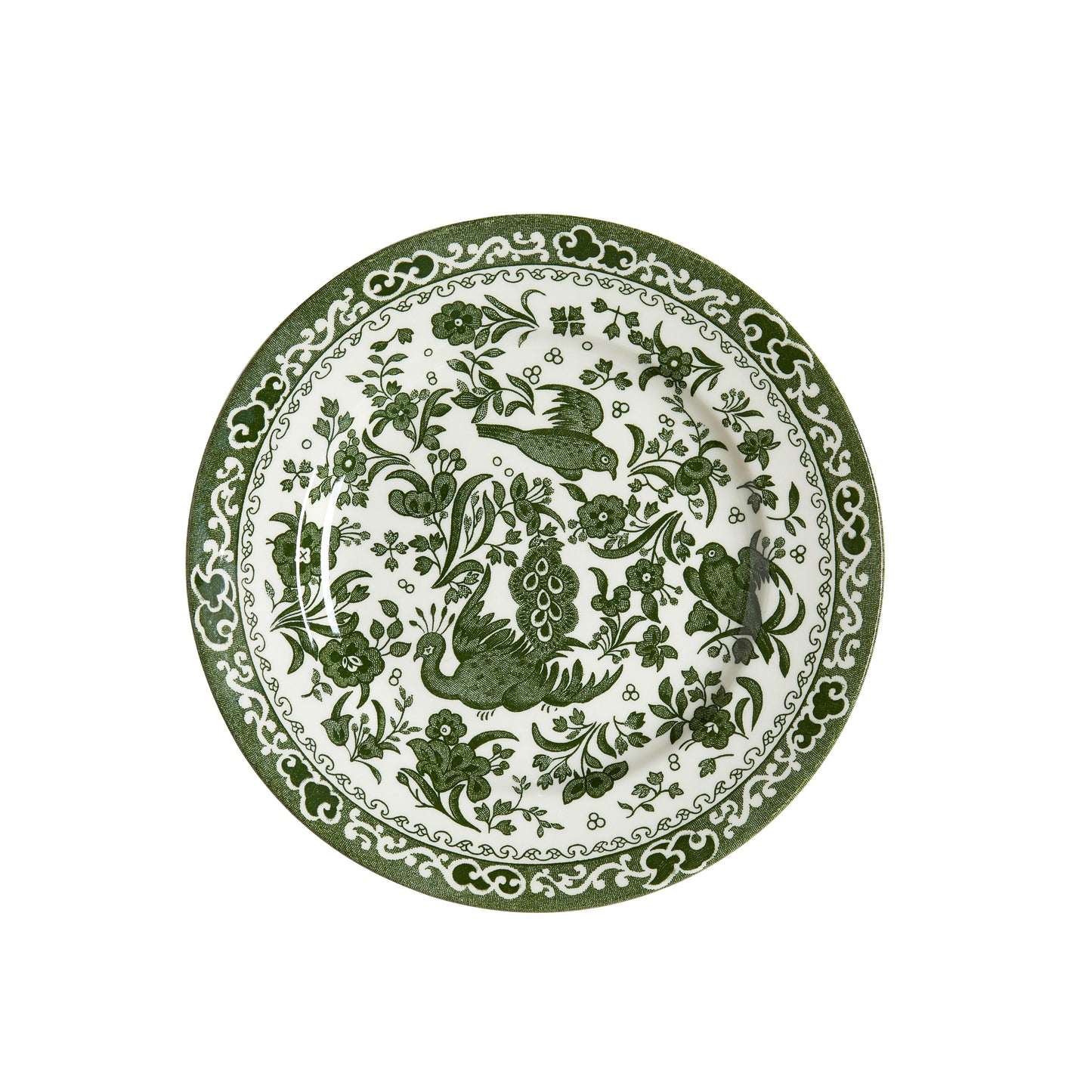 Green Regal Peacock Plate 17.5cm Seconds