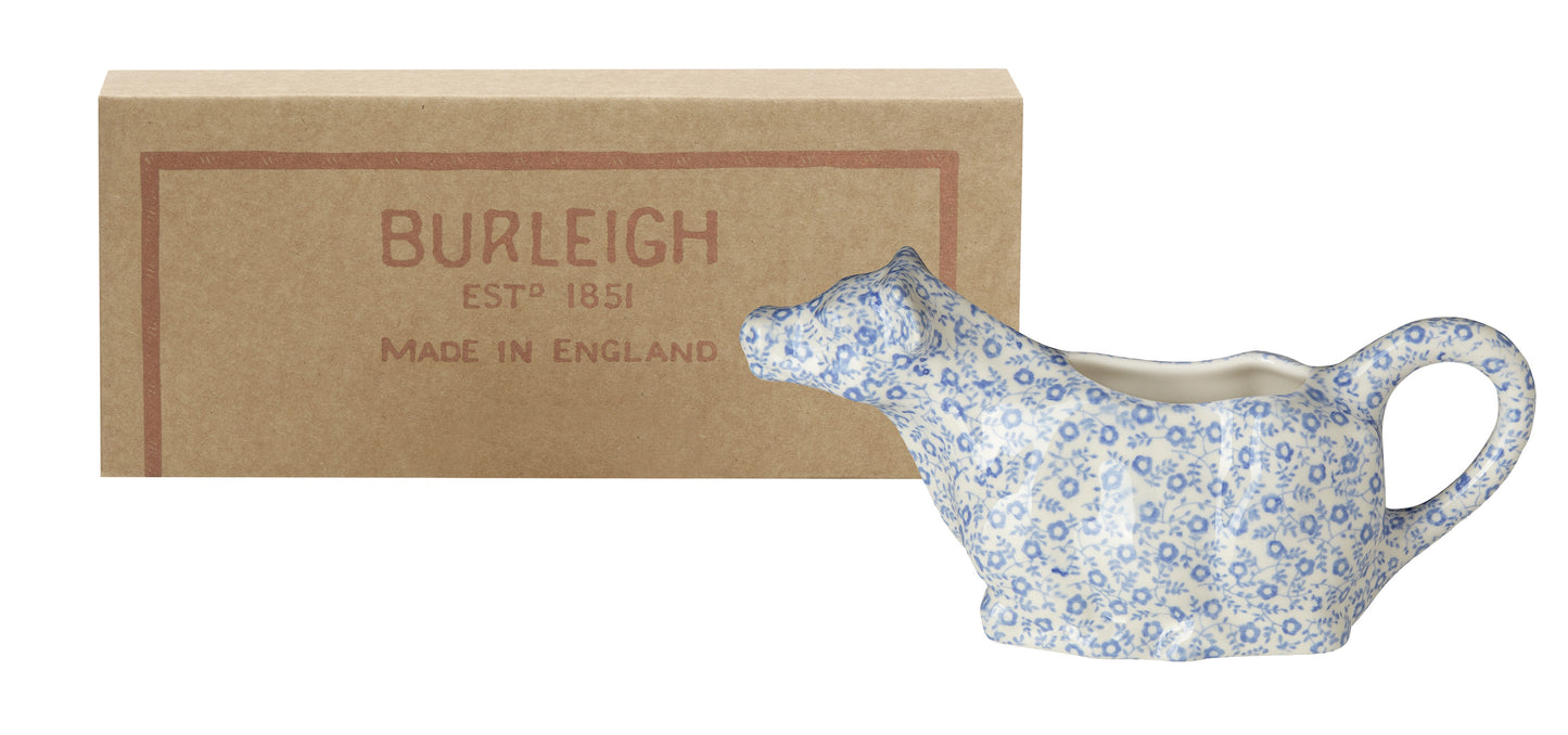 Pale Blue Felicity Cow Creamer 150ml/0.25pt Gift Boxed