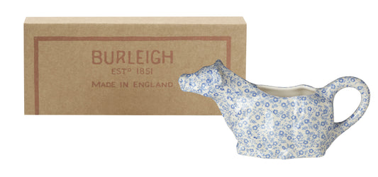 Pale Blue Felicity Cow Creamer 150ml/0.25pt Gift Boxed