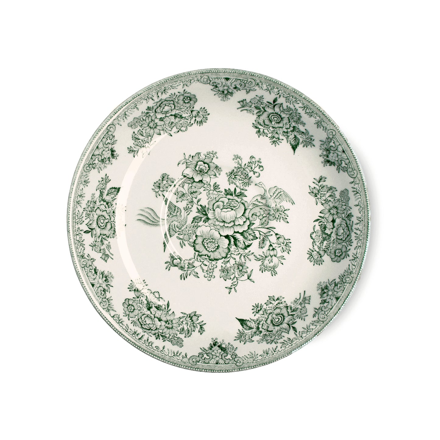 Green Asiatic Pheasants Breakfast Saucer Seconds