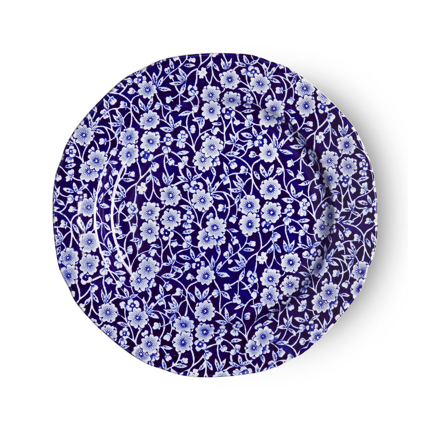 Blue Calico Plate 21.5cm/8.5" Seconds