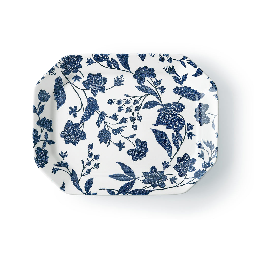 Garden Vine Indigo Rectangular Platter