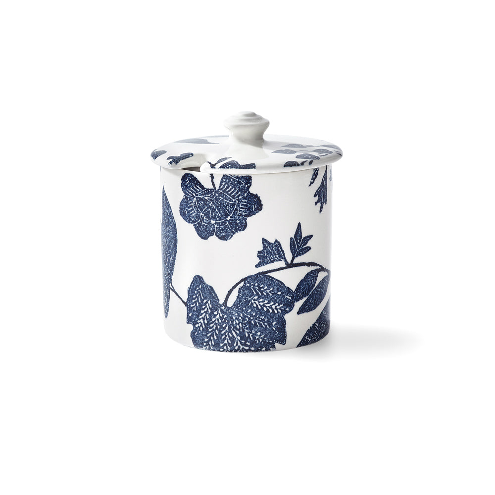 Garden Vine Indigo Sugar Pot