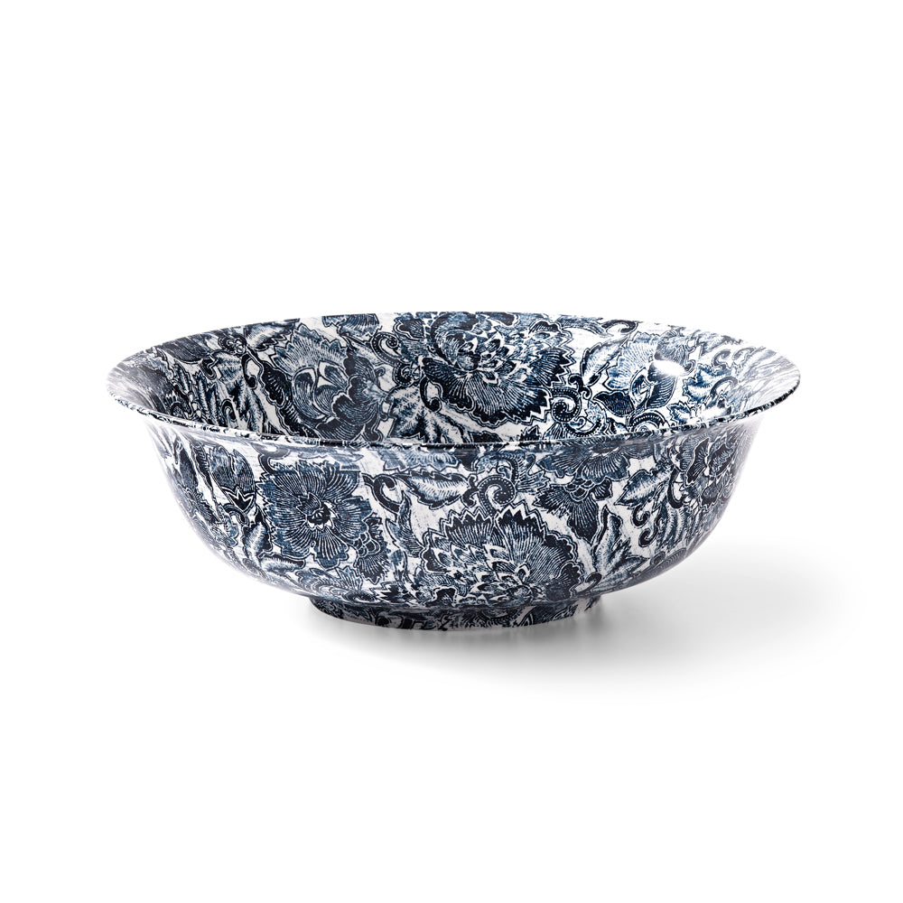Faded Peony Indigo Fruit Bowl