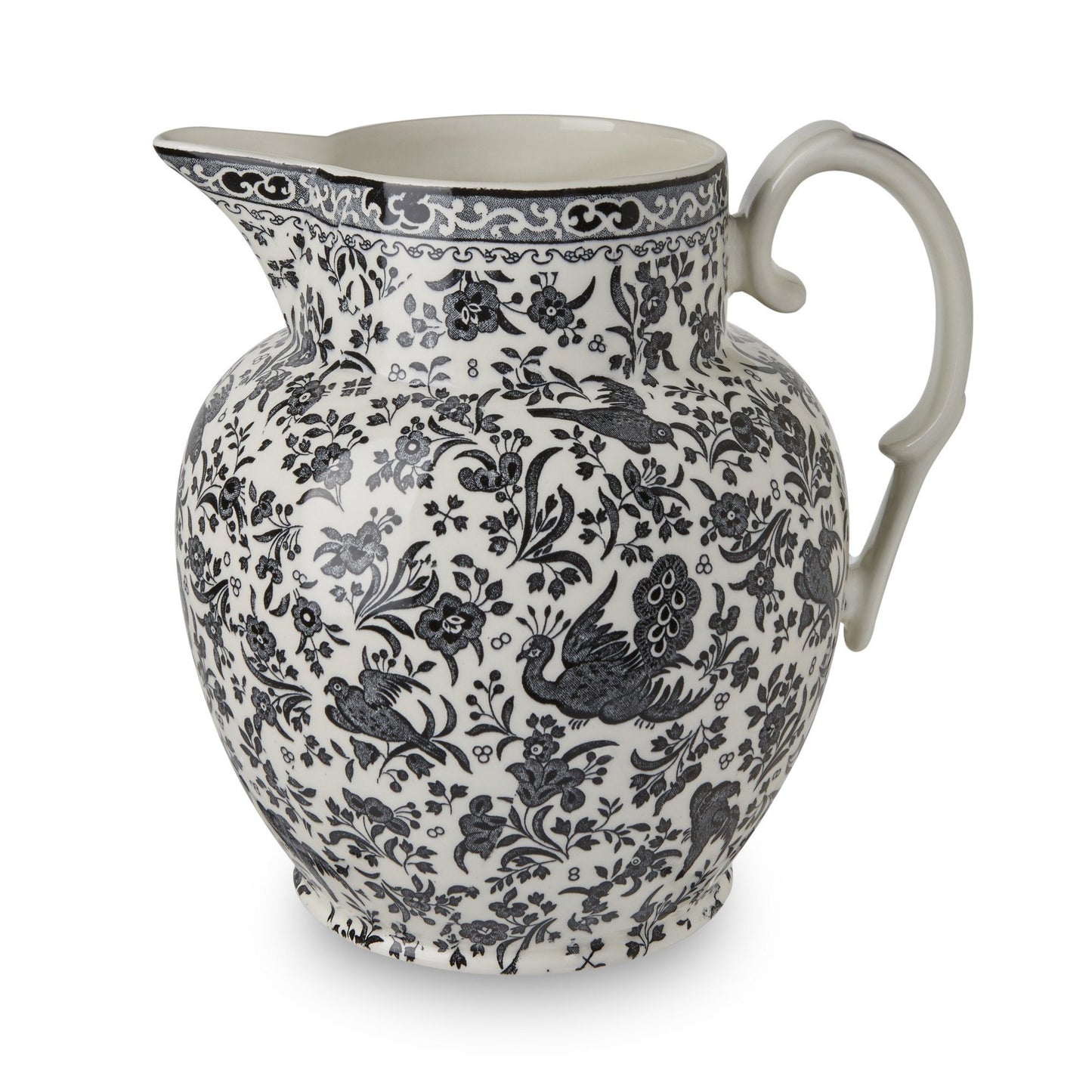 Etruscan Jug - Black Regal Peacock Etruscan Jug Large Seconds