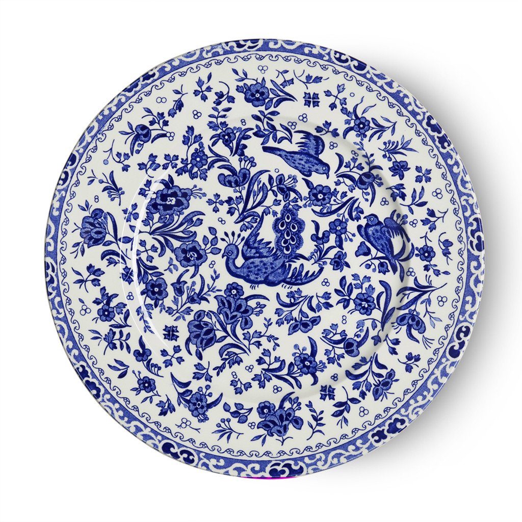 Plate - Blue Regal Peacock Plate 22cm/8.75" Seconds