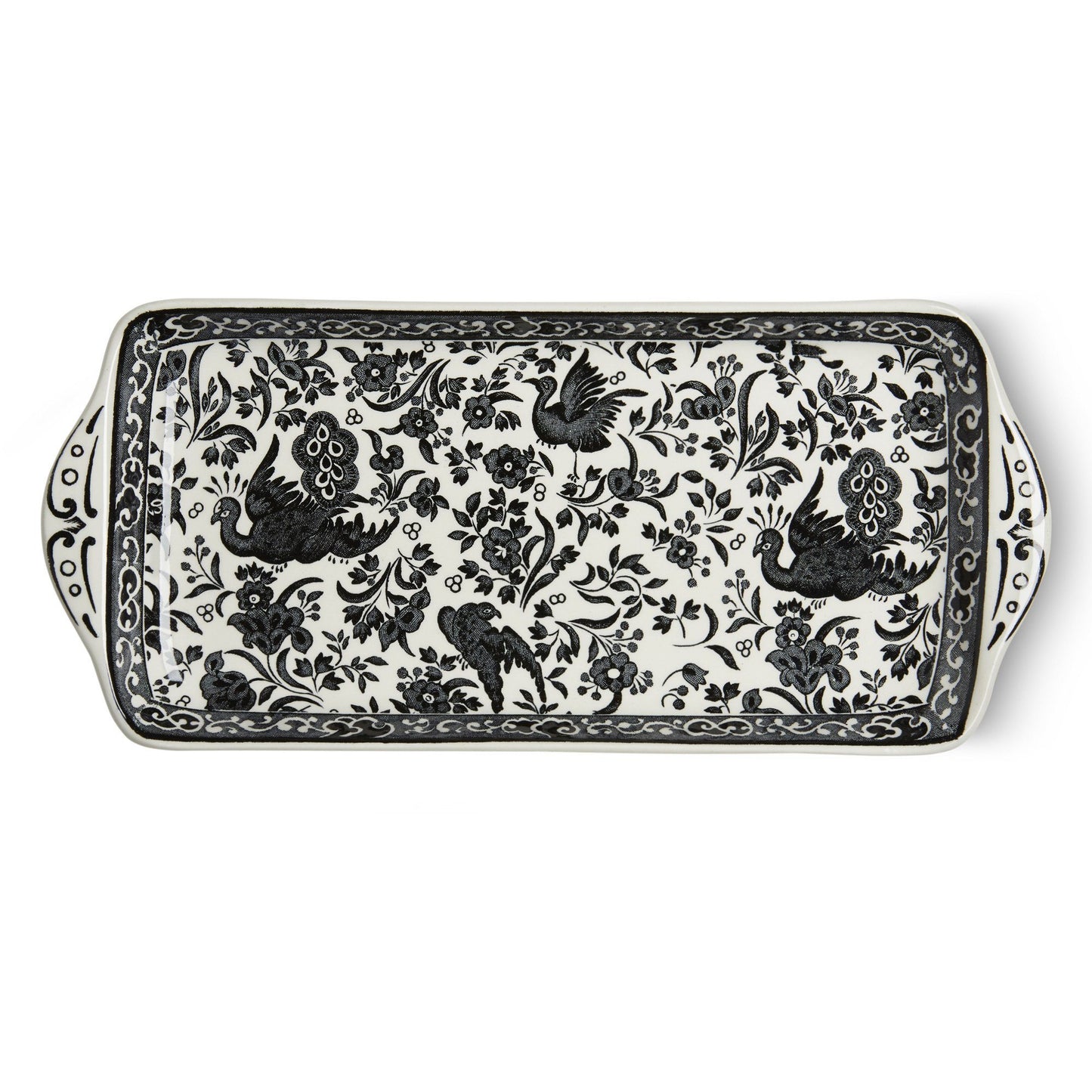 Sandwich Tray - Black Regal Peacock Rectangular Tray 28cm/11"
