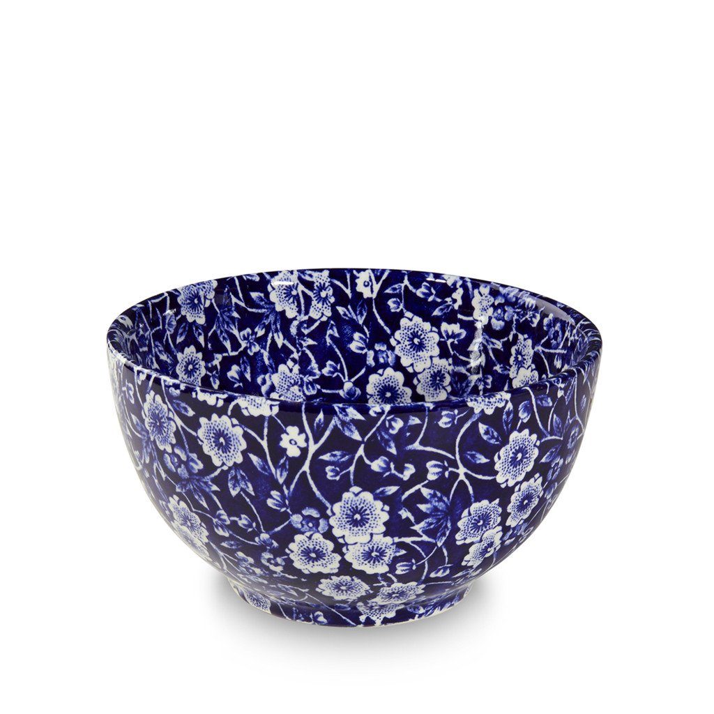 Sugar Bowl - Blue Calico Mini Footed Bowl 12cm/5" Seconds