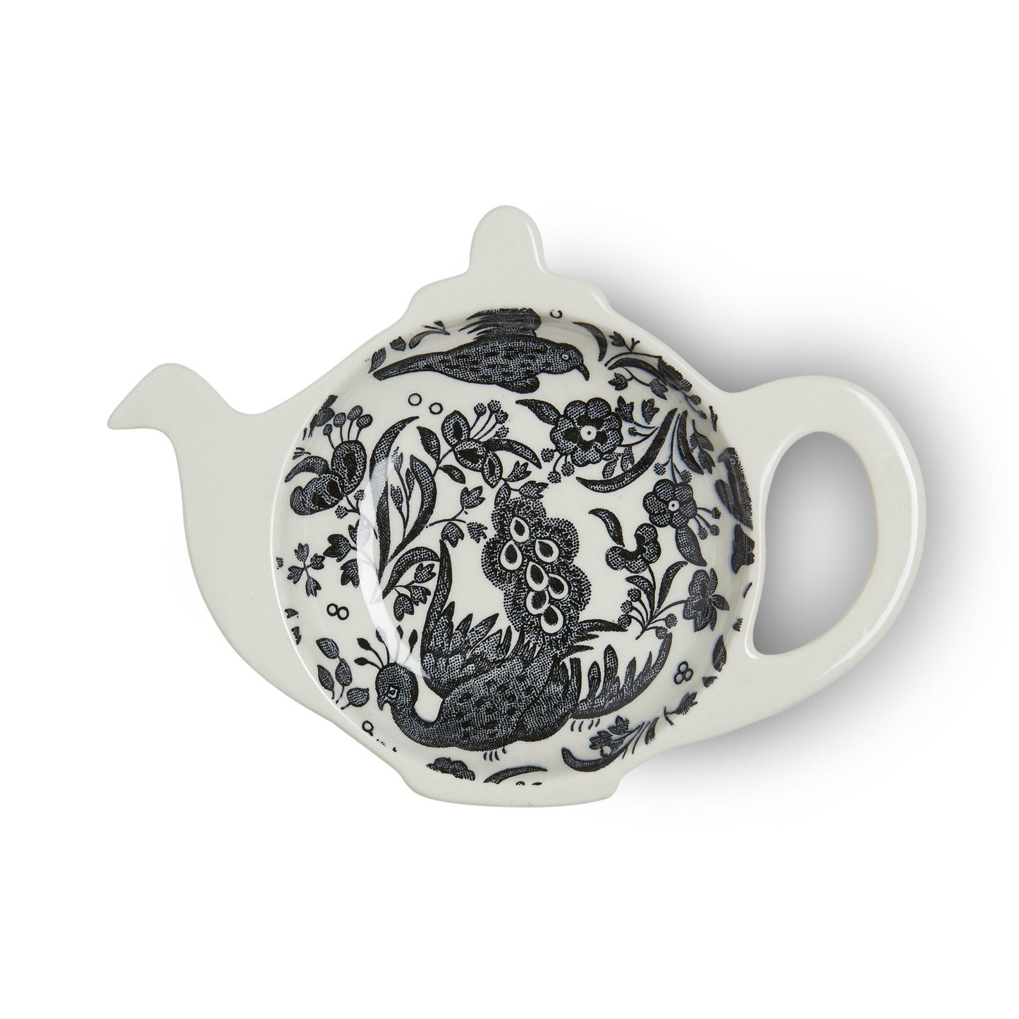 Teapot Tray - Black Regal Peacock Mini Teapot Tray Seconds