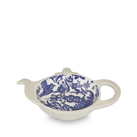 Teapot Tray - Blue Regal Peacock Mini Teapot Tray Seconds