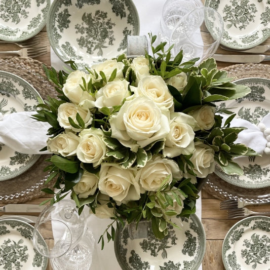Festive Tablescapes with Burleigh Green Asiatic Pheasants