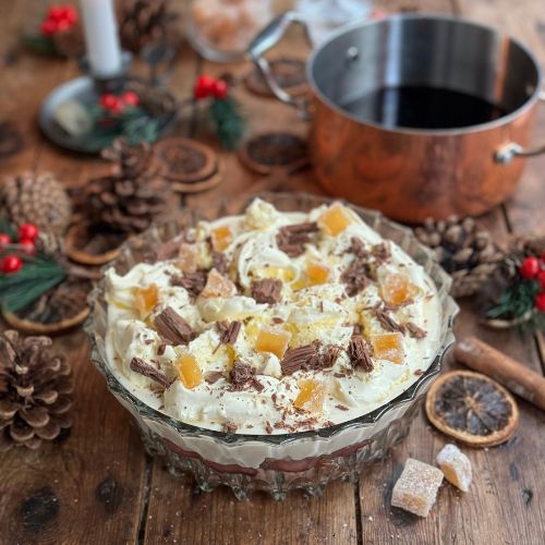Christmas Recipe: Gingerbread & Mulled Wine Pear Trifle