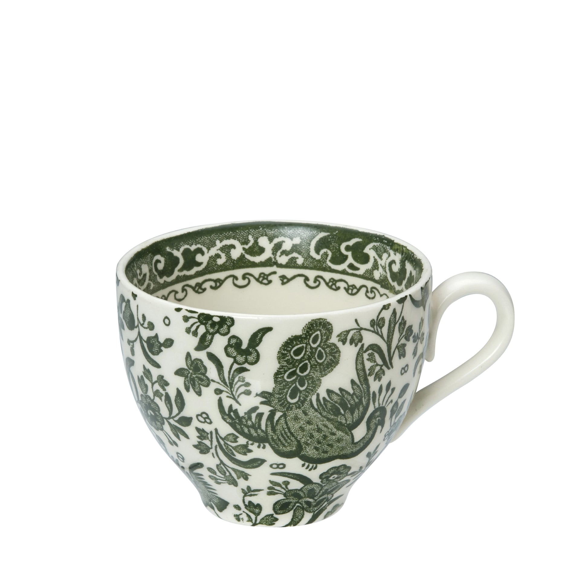 Green Regal Peacock Teacup 187ml/0.33pt