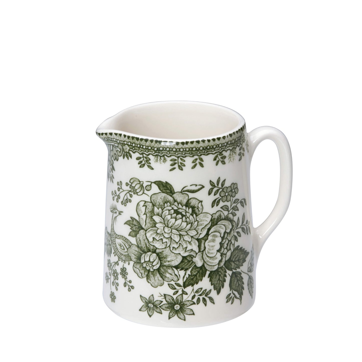 Green Asiatic Pheasants Mini Tankard Jug 160ml/0.25pt Seconds