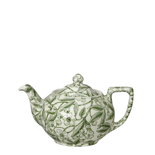 Green Prunus Small Teapot 3-4 cup 400ml/0.75pt Seconds