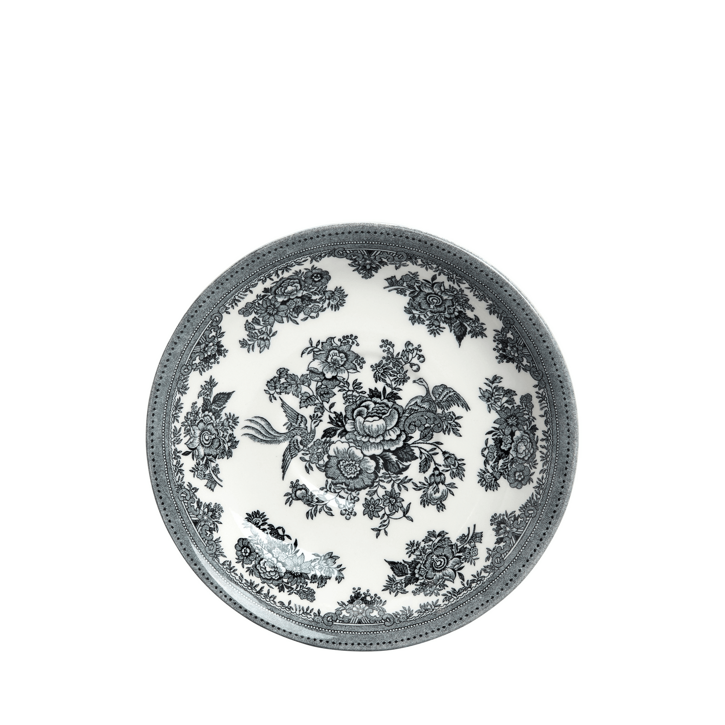 Black & White Asiatic Pheasants Breakfast Saucer
