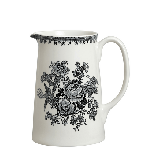 Black & White Asiatic Pheasants Large Tankard Jug 1.1L/2pt
