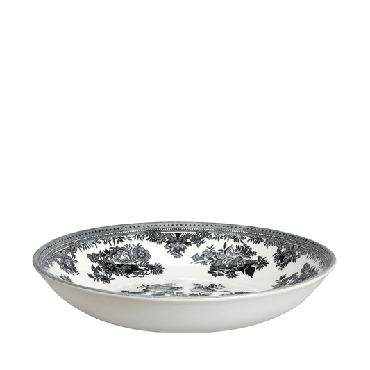 Black & White Asiatic Pheasants Pasta Bowl 23cm/9"