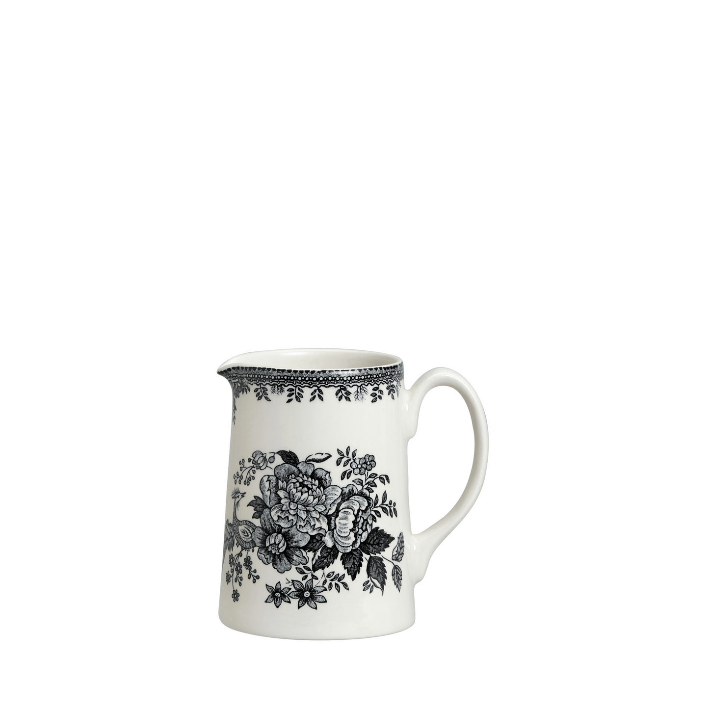 Black & White Asiatic Pheasants Small Tankard Jug 284ml/0.5pt