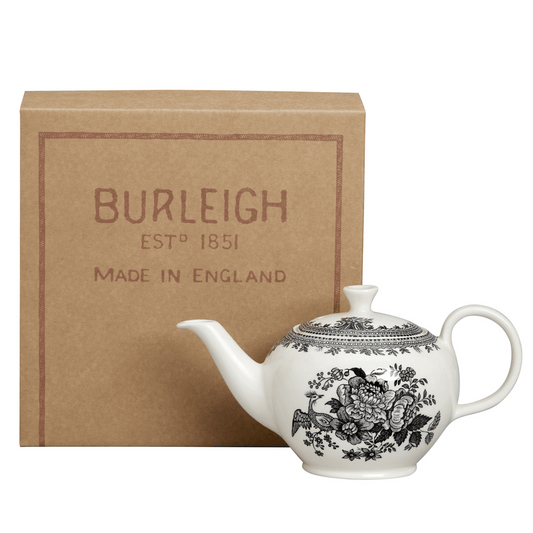 Black & White Asiatic Pheasants Small Teapot Gift Set, 3-4 Cup 400ml/0.75pt