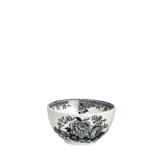 Black & White Asiatic Pheasants Sugar Bowl Small 9.5cm/4"