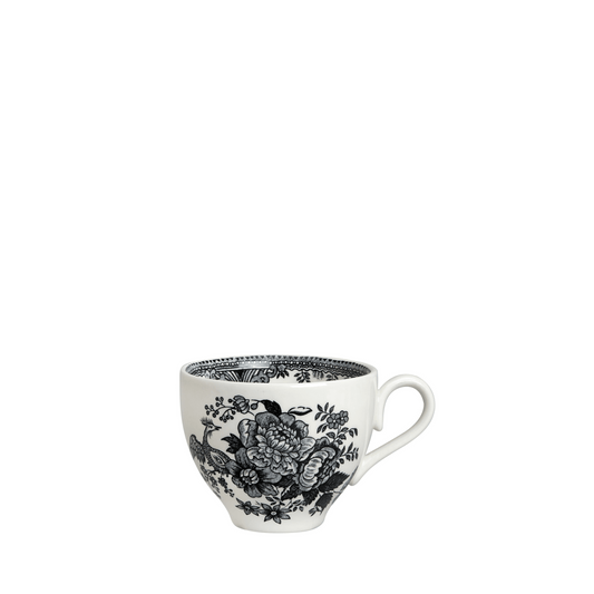 Black & White Asiatic Pheasants Teacup 187ml/0.33pt